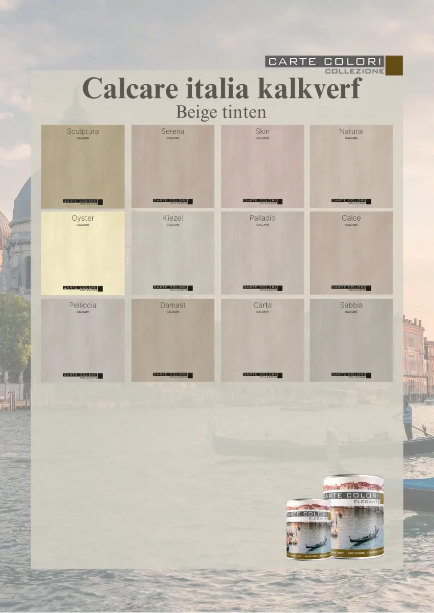 Calcare Italia kalkverf, Carte Colori, Beigetinten – Bild 2