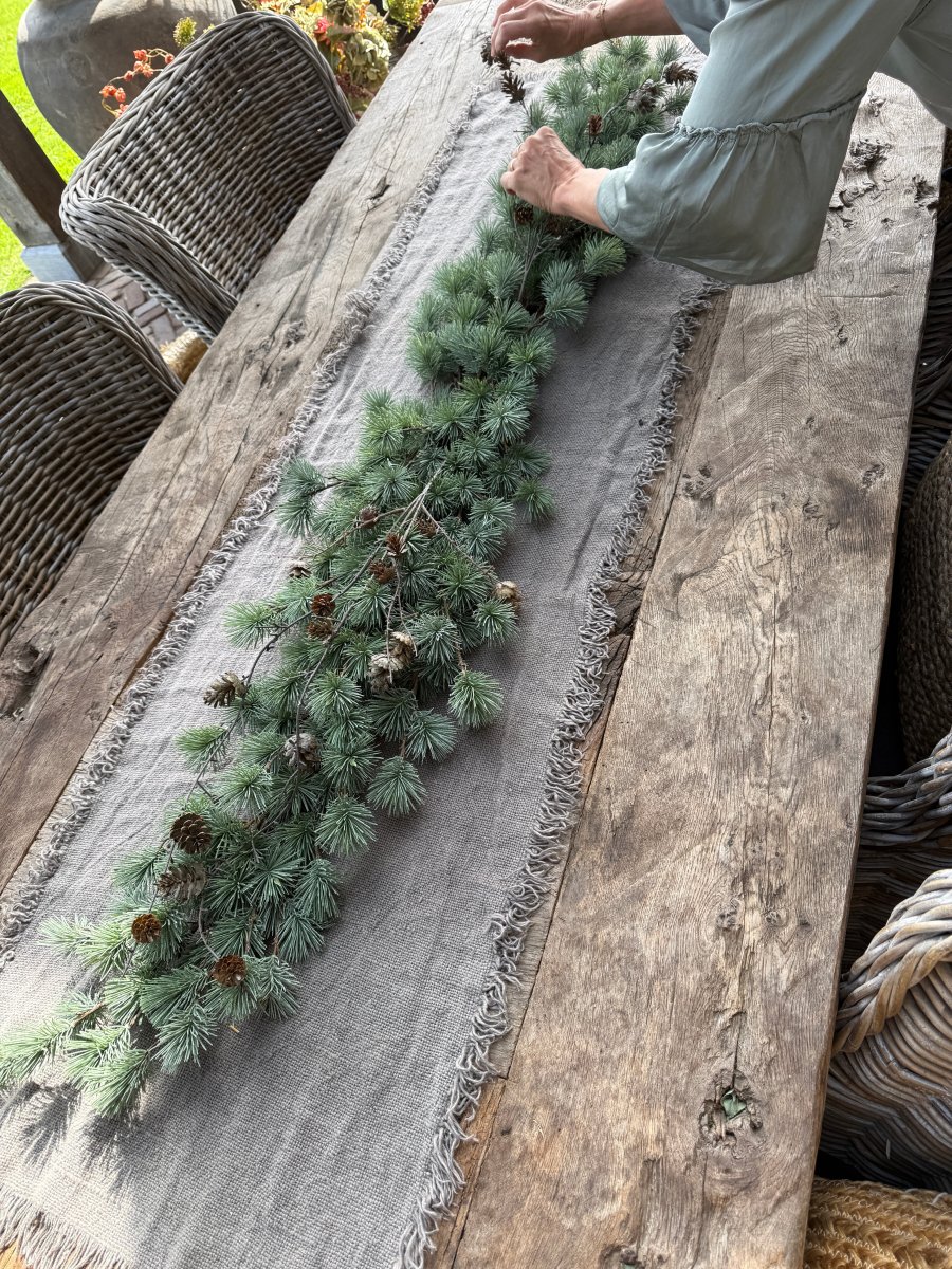 Larix tafelstuk Real Touch – 165 cm – Bild 7