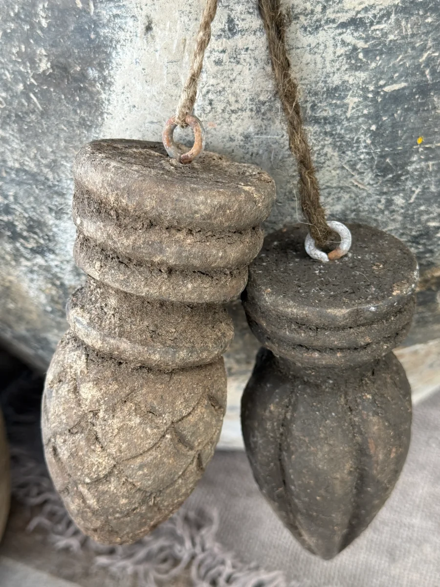 Set van 2 Oude Hangende Ornamentjes – Bild 4